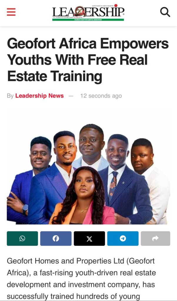 Leadership Newspaper features The Foundry 1.0 by Geofort Africa
