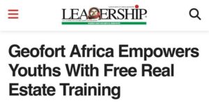 Leadership Newspaper features The Foundry 1.0 by Geofort Africa